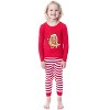 Barbie Family Christmas Logo Santa Unisex Sleep 2 Piece Pajama Set Adult - 2 of 4