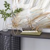 CosmoLiving by Cosmopolitan Set of 3 Gold Metal Floral Handmade Sculpture Contemporary Iron Decor - image 2 of 4