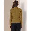 Allegra K Women's Elegant Work Office Lapel Collar Button Down Regular Fit Suit Blazer - 4 of 4
