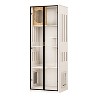ATJafurn Entertainment Center Hidden Cat Litter Box Enclosure For 85inch Tv, Included Tv Stand And Glass Cabinet, Furniture Style Cat House - 4 of 4