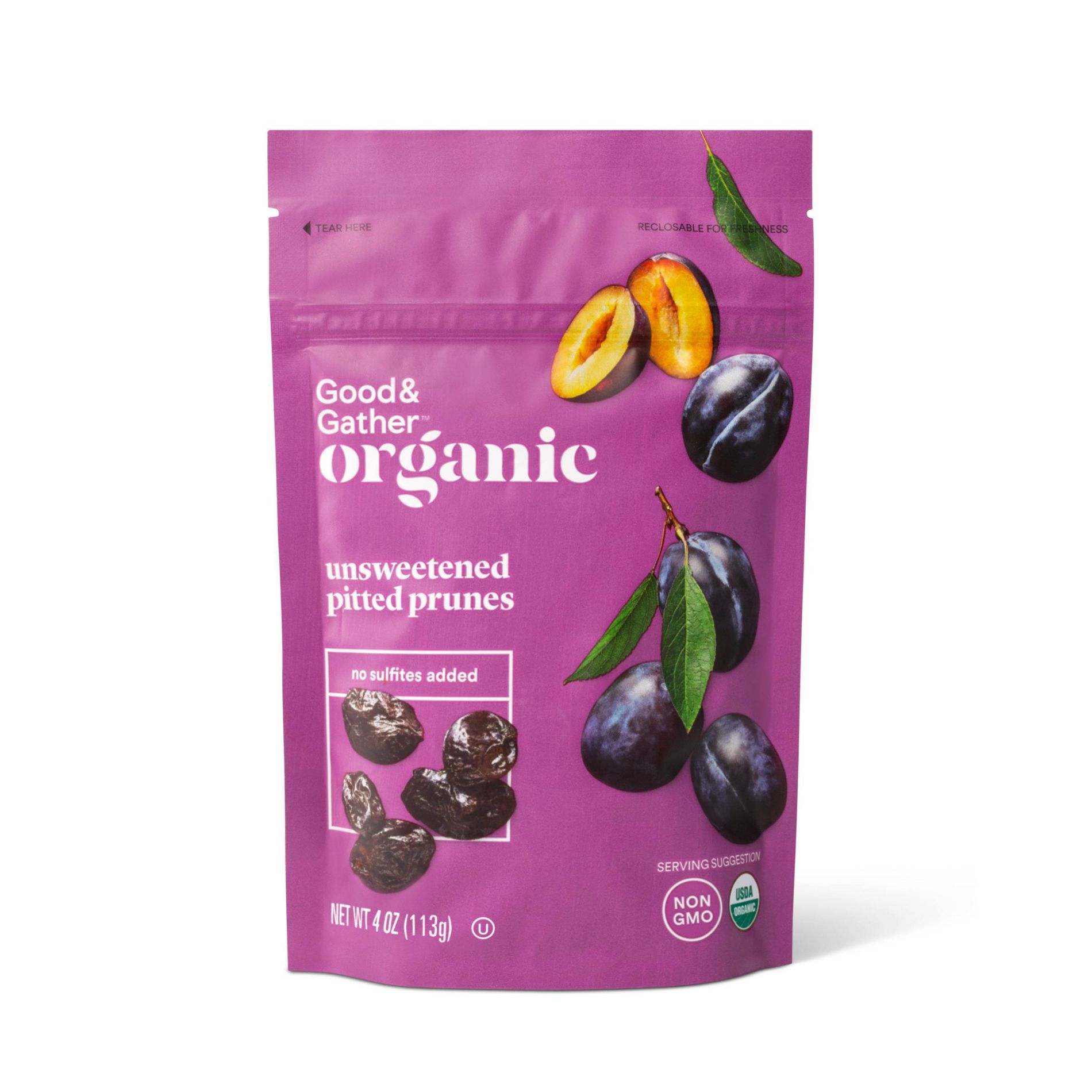 Organic Unsweetened Pitted Prunes - 4oz - Good & Gather™