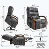 ChicFurnit Living Room Chair Arm Accent Chair Chenille / Leatheraire Power Lift Recliner with Massage Heat Dual Motor Elder Chair for Living Room - 3 of 4