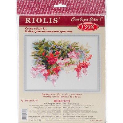 RIOLIS Counted Cross Stitch Kit 15.75"X11.75"-Fuchsia (14 Count)