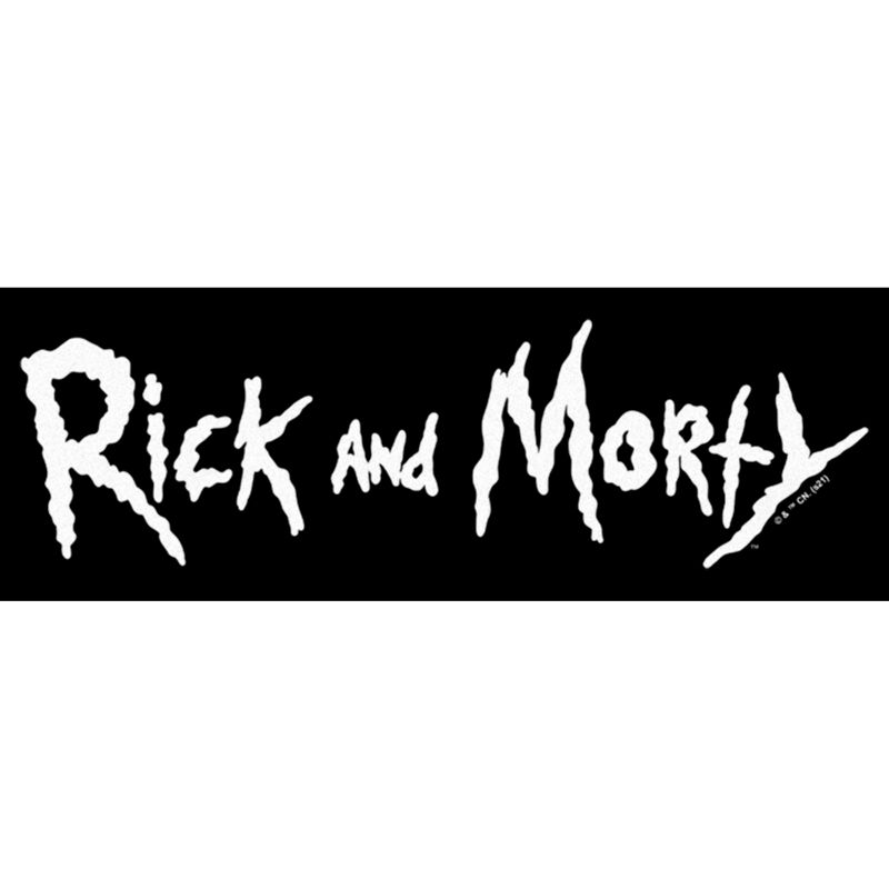 Men's Rick And Morty White Logo T-Shirt, 2 of 6