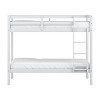Twin Over Twin Caspian Kids' Bunk Bed White - Hillsdale Furniture: Hardwood Frame, Built-In Guard Rails, Nautical Style - 2 of 4