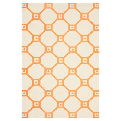 Seabrook Area Rug - Ivory/Orange (4'x6') - Safavieh