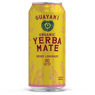 Guayaki Yerba Mate Berry Lemonade - 15.5 Fl Oz Can : Target