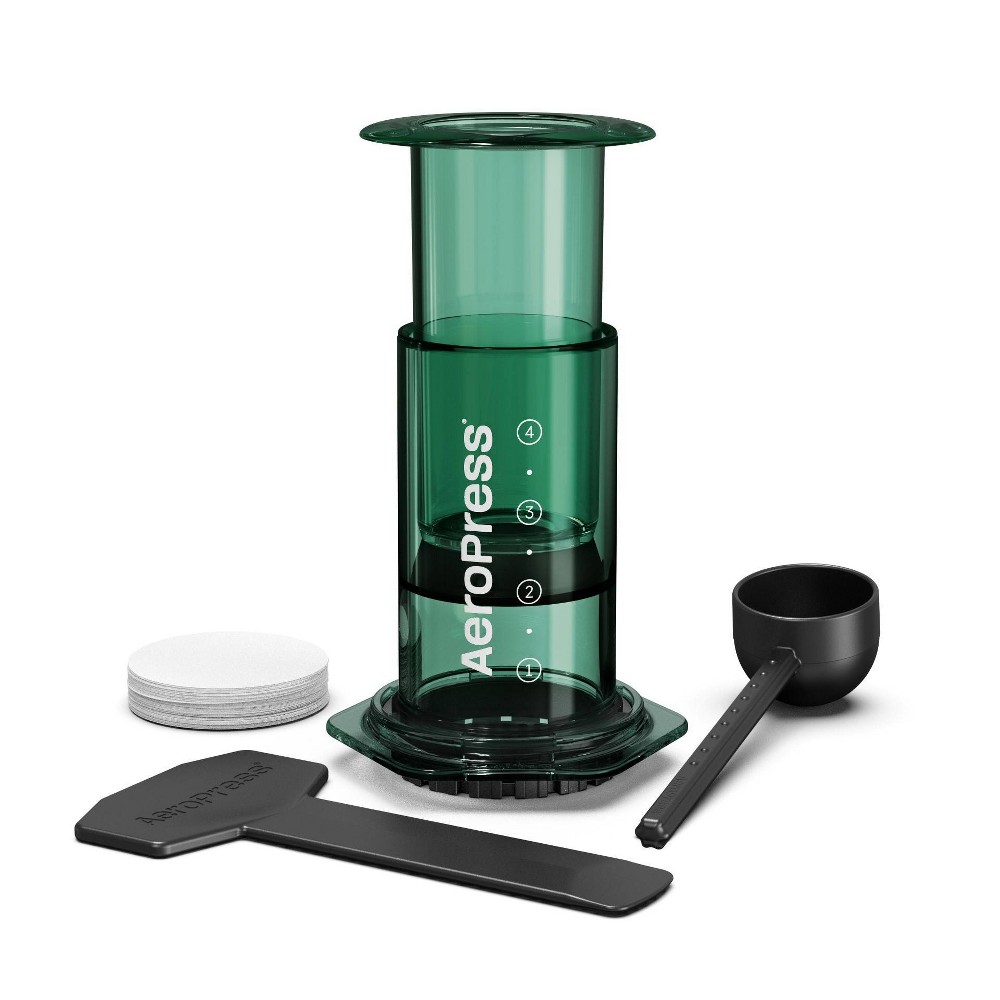 Photos - Coffee Maker AeroPress Clear Single-Serve  Green