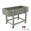 Arceso Raised Garden Bed with Wheels,  HDPS Elevated Planter Box with Tools, Weather Resistant, Standing Growing Bed Herb Planter for Vegetable - 2 of 4