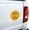 University at Albany Great Danes Automotive Car Window Locker Circle Bumper Sticker - 4 of 4