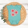 The Juniper Shop Hippy Flower Valentine Baby Flutter Sleeve Bodysuit - 2 of 3