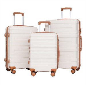 BEAFUP luggage sets 3 piece, carry-on luggage with wheels, check in luggage, 28/24/20 inch luggage,tsa approved lock,hardshell suitcase - 1 of 4