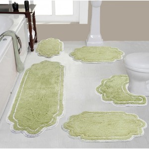 Allure Collection Cotton Tufted Bath Rug Set Set of 5 - Home Weavers - 1 of 4