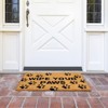 Juvale Nonslip Coco Coir Mat for Outdoor Entrance, Wipe Your Paws Doormat for Front Door Entry, Dog Lovers, 17 x 30 In - 3 of 4