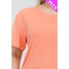 Slickblue Women's Plus Size Short Sleeve Tee, Soft Stretch Fit, Classic Round Neck, 10 Color Options, Size 1XL-3XL - 4 of 4