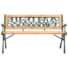 vidaXL Patio Bench 48" Cast Iron and Solid Firwood - 2 of 4