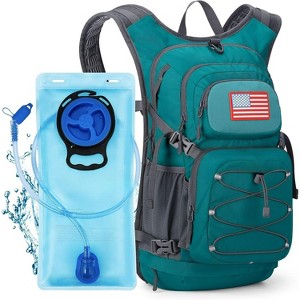 Hydration Backpack with Bladder, Lightweight Hiking Daypack for Hands-Free Water on Trails, High-Flow Bite Valve - 1 of 4