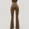 Anna-Kaci Active Women's High Waist Flare Yoga Pants with Seam Detailing - 4 of 4