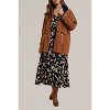 Women's plaid lined cotton barn jacket - IN-LOOM - 4 of 4