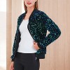 Anna-Kaci Sequin Shiny Bright Color Bomber Zip-Up Solid Jacket for Party Wear - 2 of 4
