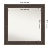 Amanti Art Attic Aged Non-Beveled Wood Framed Bathroom Vanity Wall Mirror - 3 of 4