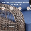Buenhomino Patio Furniture Set with 5-inch Thick Cushion, Outdoor High Back Swivel Rocker Patio Chairs, 6PCS Wicker Conversation Set for Deck, Yard - 4 of 4