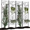 2 Pack 72x20In Garden Trellis for Climbing Plants Outdoor, Black Metal Iron Trellis for Vines, Flowers - Plant Trellis Outdoor, Patio & Garden Decor - 4 of 4