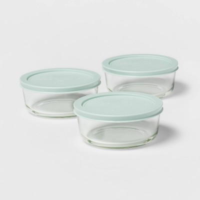 AILTEC [3-Pack,36 OZ]Large Glass Food Storage Containers with Locking Lids  - Bento Box Glass Lunch Containers