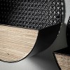 Sullivans Metal & Wood Wall Pocket Set of 3, 16"H, 14"H & 12"H Black - 2 of 3