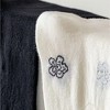 Anna-Kaci Women's 3-Pack Sheer Floral Embroidered Socks with Contrast Ruffle Cuff and Delicate Flower Accents - 4 of 4
