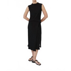 Women's Rib Knit Wrap Skirt - DƒÅl the Label - 1 of 3