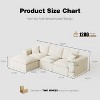 SeaCamel 108" Cloud Sectional Couch with L-Shape Chaise, Left-right interchangeable,Modern Modular Sofa with Deep Seat, Upholstered Couches - 4 of 4