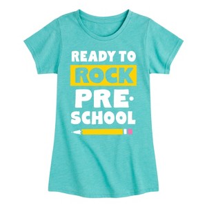 Girls' - Instant Message - Ready To Rock Preschool Fitted Short Sleeve Graphic T-Shirt - 1 of 4