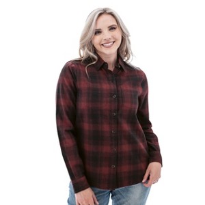 Old Ranch Brands Women's Salina Organic Plaid Shirt - 1 of 4