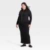Women's Long Sleeve Brushed Ribbed Polo Zip-Up Jacket - A New Day™ - 3 of 3