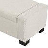 Modern Storage Ottoman Bench with Soft-Close Hinged Lid and Birch Wood Legs for Living Room -3irtyhousy - 3 of 4