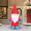 Occasions AIRFLOWZ INFLATABLE CHRISTMAS GNOME  6 FT, ft Tall, Red - 2 of 4