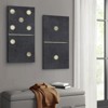 VisioGear 2PCS Canvas Wall Art with Domino Printed, Wall Art for Living Room, Black, 36"*18"*1.5" - 2 of 4