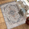 HOMCOM Area Rug, Boho Machine Washable Rug, Non-Slip Low Pile Carpet for Living Room, Bedroom, Dining Room, Home Office - 3 of 4