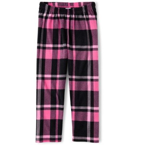 The Children's Place Girls Plaid Microfleece Pajama Pants - 1 of 3