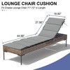 Crestlive Products Outdoor Chaise Lounge Cushion Foldable Outdoor Lounge Chair Cushion for Patio Furniture - 2 of 4