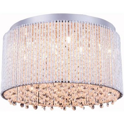 Elegant Lighting Influx 10 light Chrome Flush Mount Clear Royal Cut Crystal