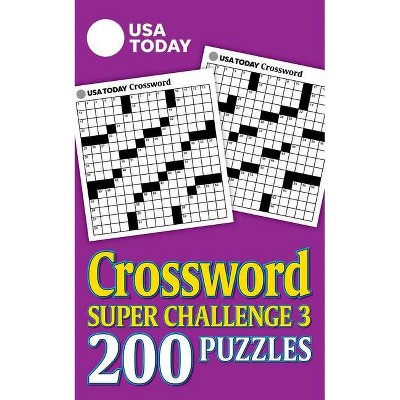 USA Today Crossword Super Challenge 3 - (USA Today Puzzles) by  Usa Today (Paperback)