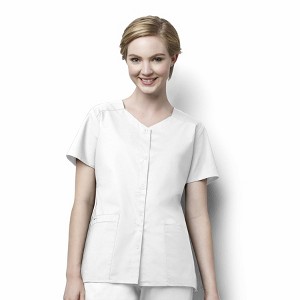 Wink WonderWORK Women's Short Sleeve Snap Front Scrub Top - 1 of 1