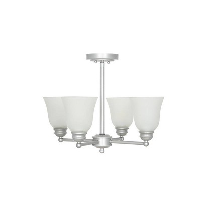 14.5" 4-Light Semi Flushmount Pendant (Includes Light Bulb) - Cresswell Lighting