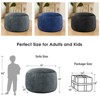 Inhand Bean Bag Chairs for Adults - Memory Foam Furniture BeanBag Chair with Soft Fiber Cover - Round Fluffy Couch for Living Room - 3 of 4