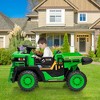 24V 2 Seater Ride On Dump Truck for Kids, Remote Controlled Electric Construction Vehicle with Dump Bed, Extra Shovel, 2WD/4WD, LED Lights - 2 of 4