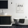 Stupell Industries Alexa Clean the Bathroom Canvas Art - 3 of 4