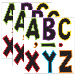 Teacher Created Resources® Electric Bright 7" Fun Font Letters, 120 Pieces Per Pack, 3 Packs - 1 of 2