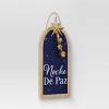 'Noche de Paz' with Metal Star and Bells Christmas Wood Wall Décor - Wondershop™: Vertical Hang - 3 of 4